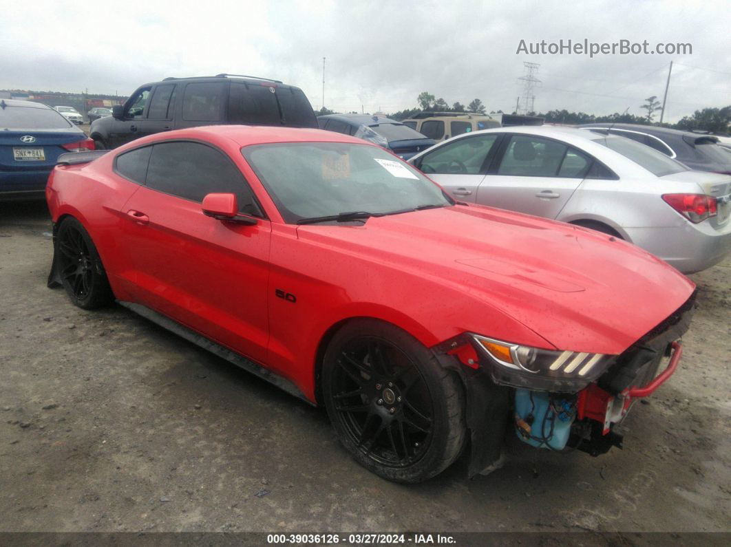 2016 Ford Mustang Gt Premium Red vin: 1FA6P8CF0G5294412