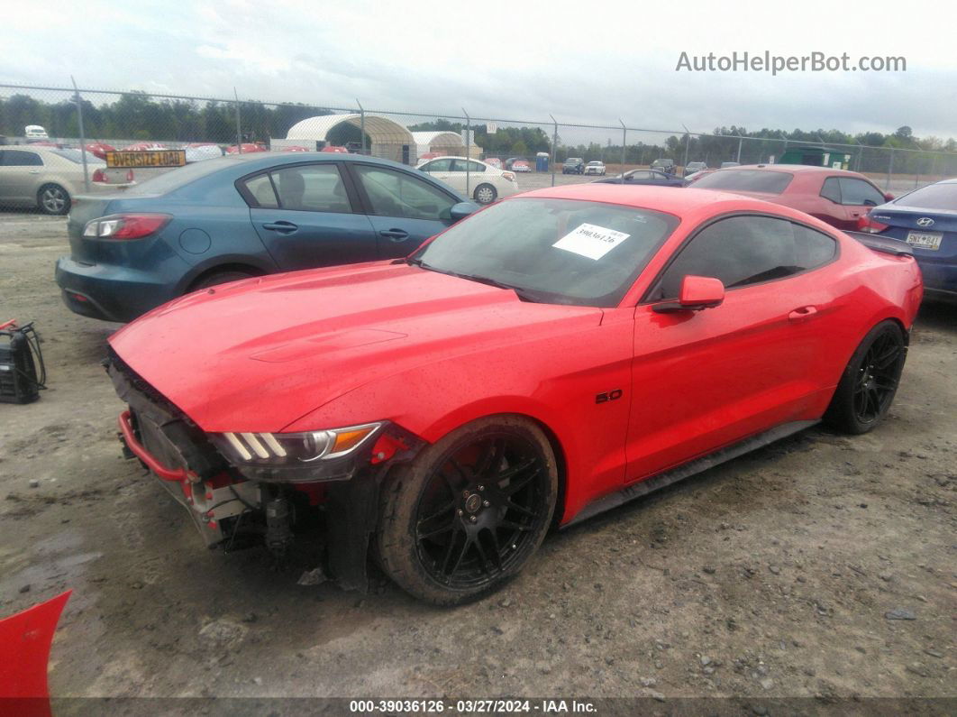 2016 Ford Mustang Gt Premium Красный vin: 1FA6P8CF0G5294412