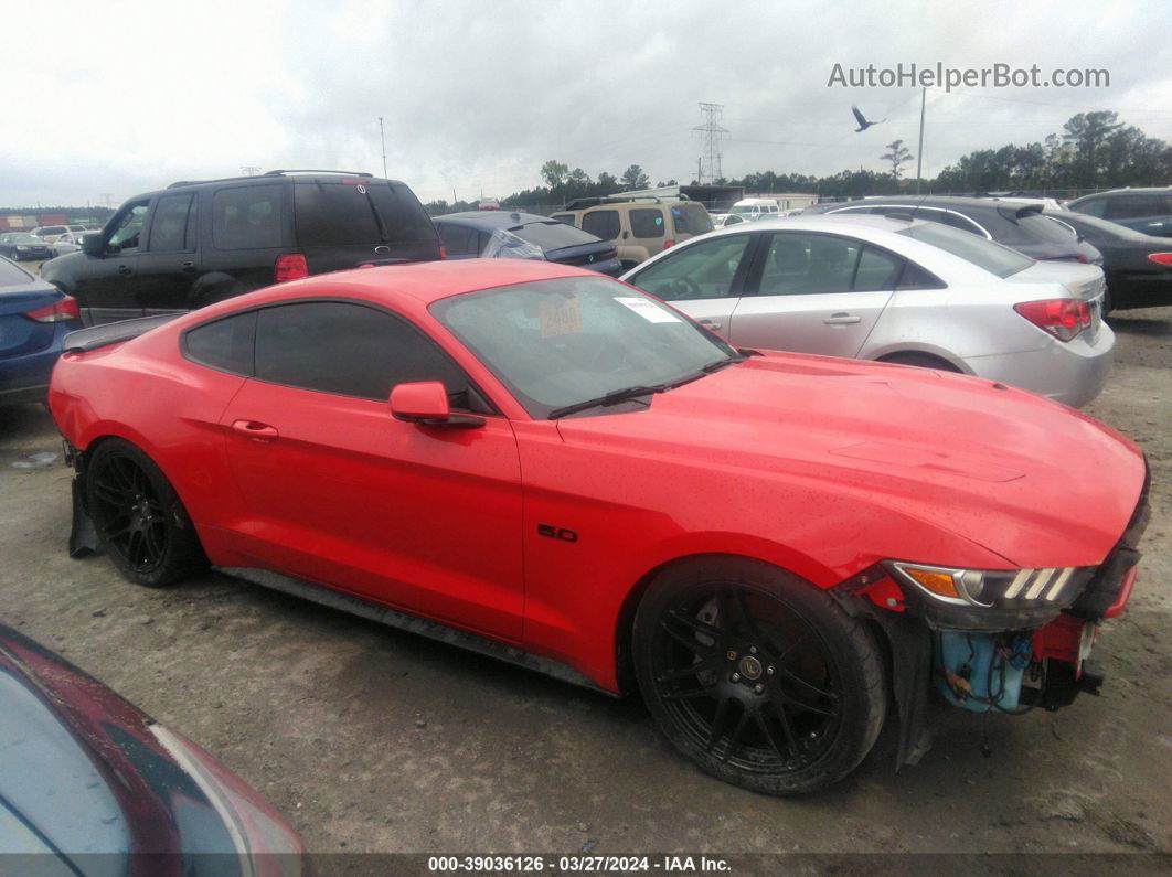 2016 Ford Mustang Gt Premium Red vin: 1FA6P8CF0G5294412