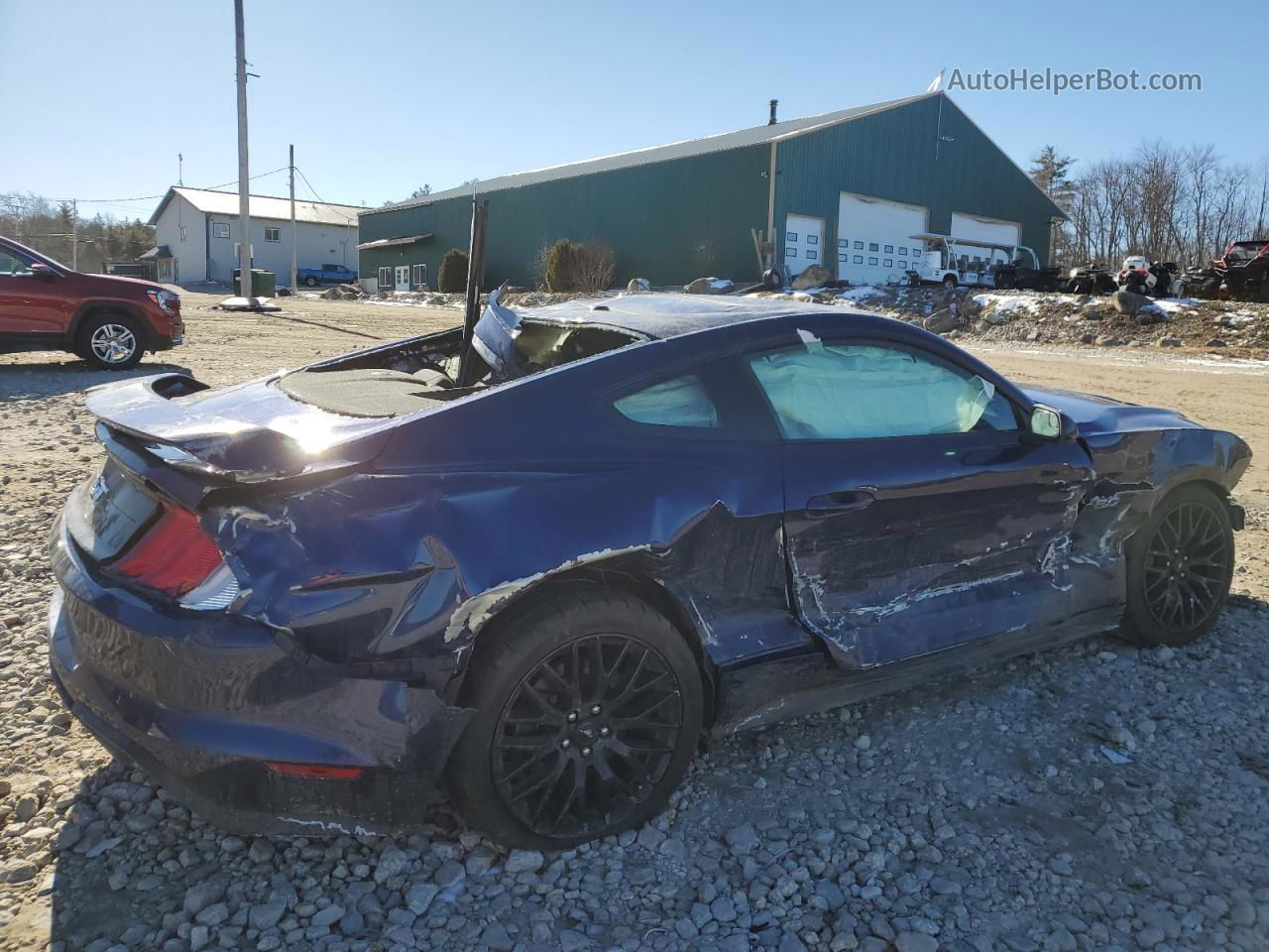 2019 Ford Mustang Gt Blue vin: 1FA6P8CF0K5146477