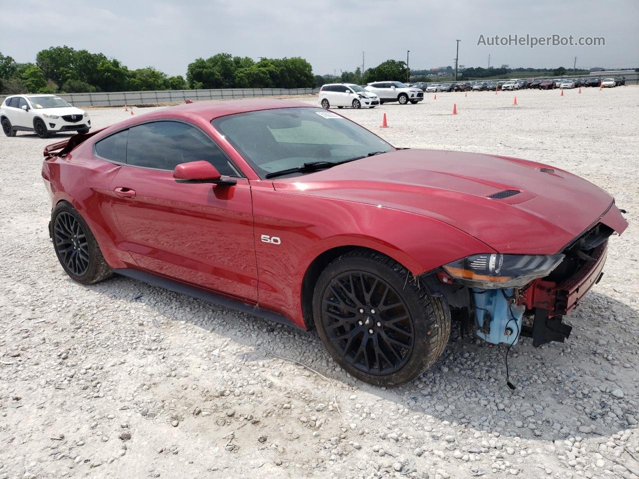 2020 Ford Mustang Gt Red vin: 1FA6P8CF0L5162132