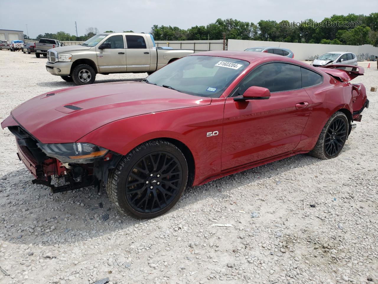 2020 Ford Mustang Gt Красный vin: 1FA6P8CF0L5162132