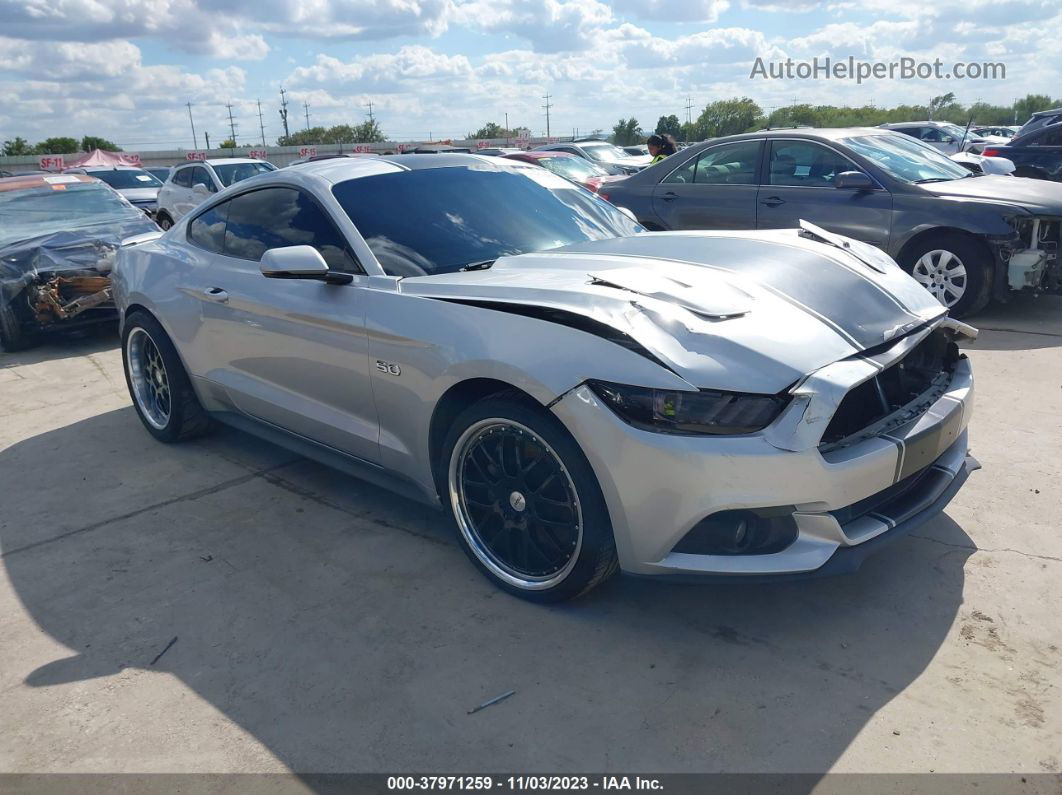 2015 Ford Mustang Gt Premium Silver vin: 1FA6P8CF1F5302581