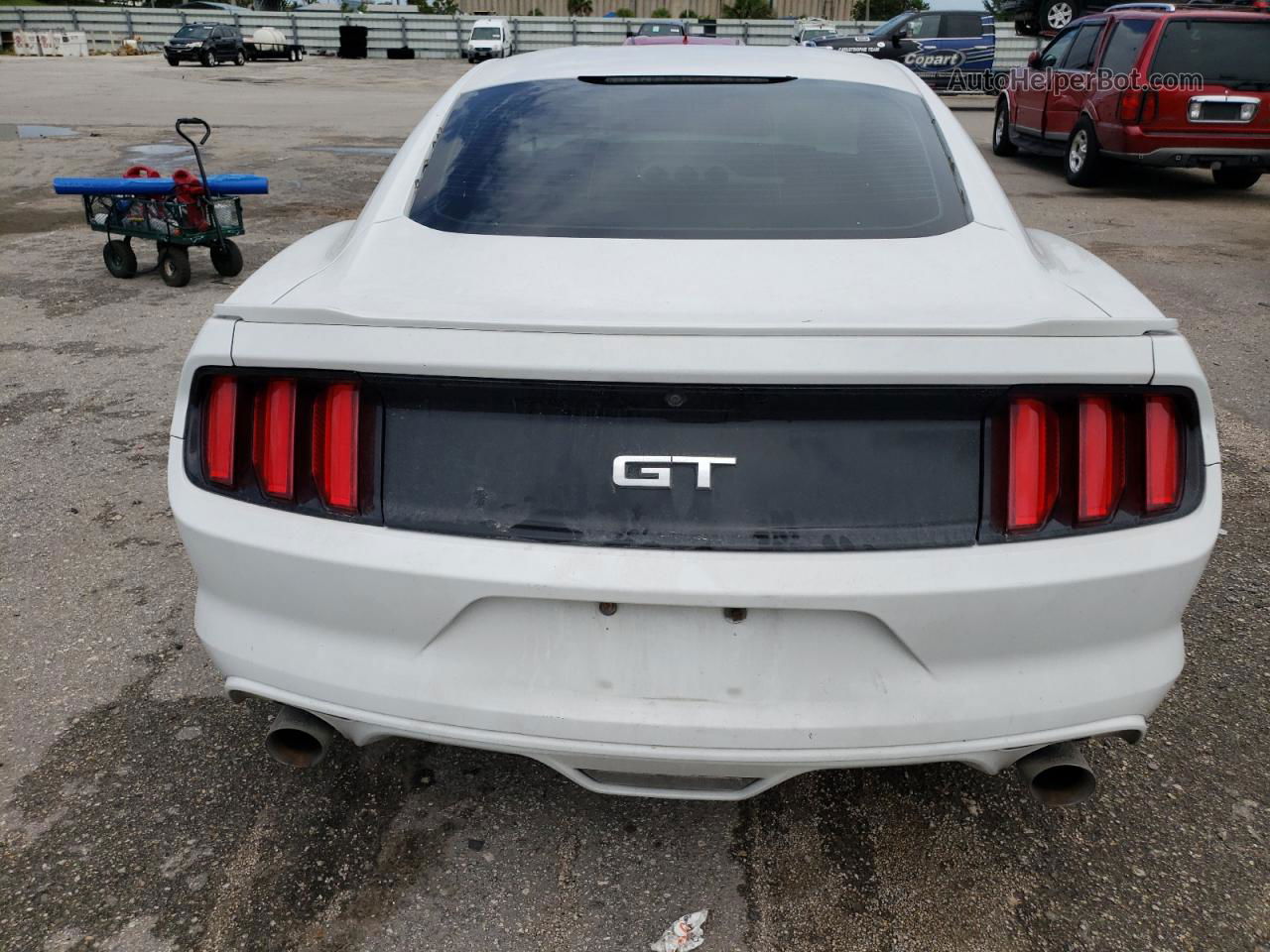 2016 Ford Mustang Gt White vin: 1FA6P8CF1G5207973
