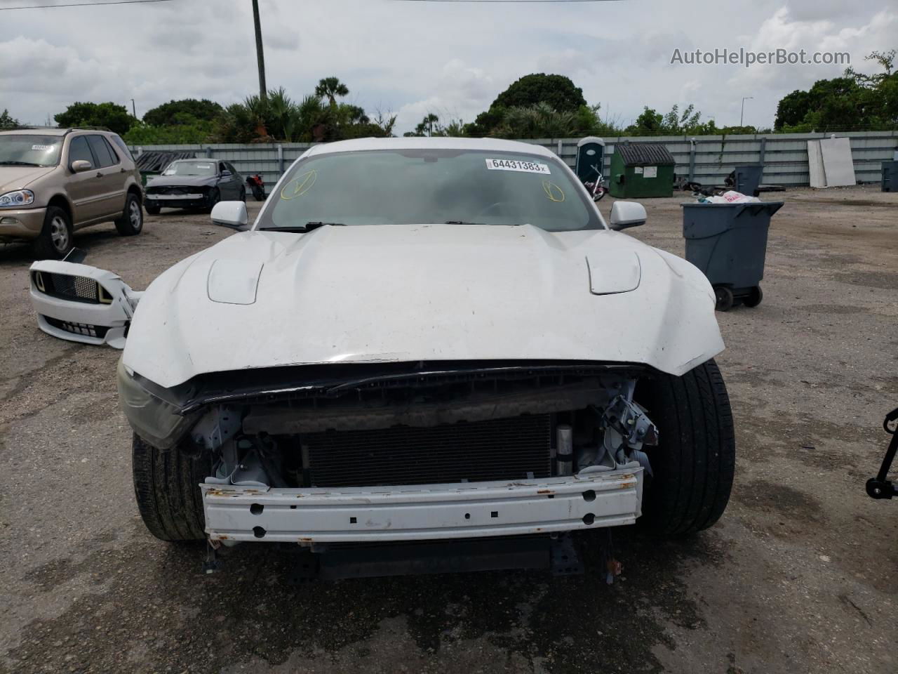 2016 Ford Mustang Gt White vin: 1FA6P8CF1G5207973