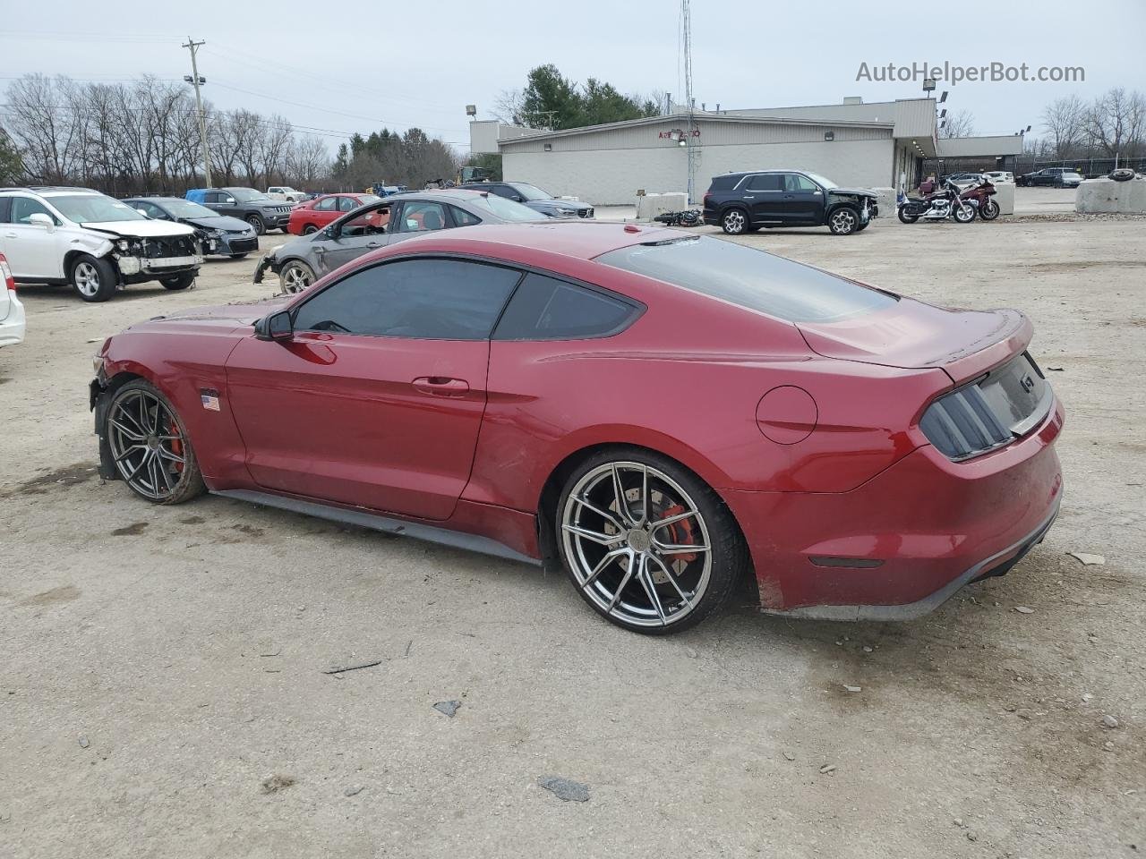 2016 Ford Mustang Gt Red vin: 1FA6P8CF1G5276971