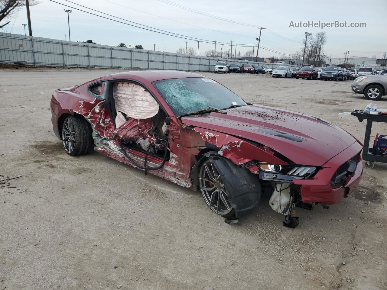 2016 Ford Mustang Gt Red vin: 1FA6P8CF1G5276971