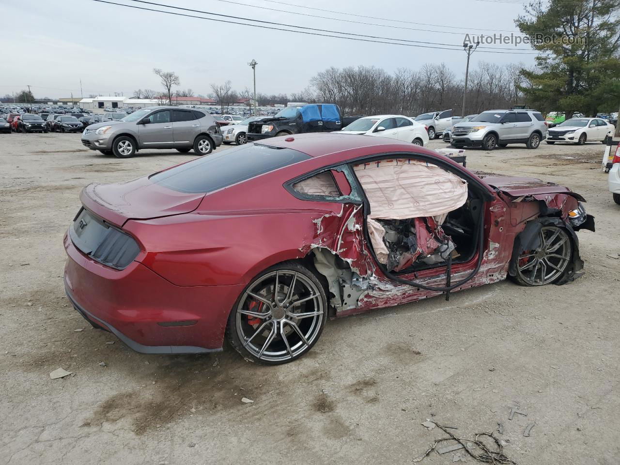 2016 Ford Mustang Gt Red vin: 1FA6P8CF1G5276971