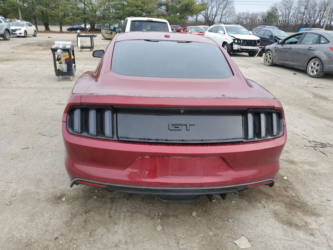 2016 Ford Mustang Gt Red vin: 1FA6P8CF1G5276971