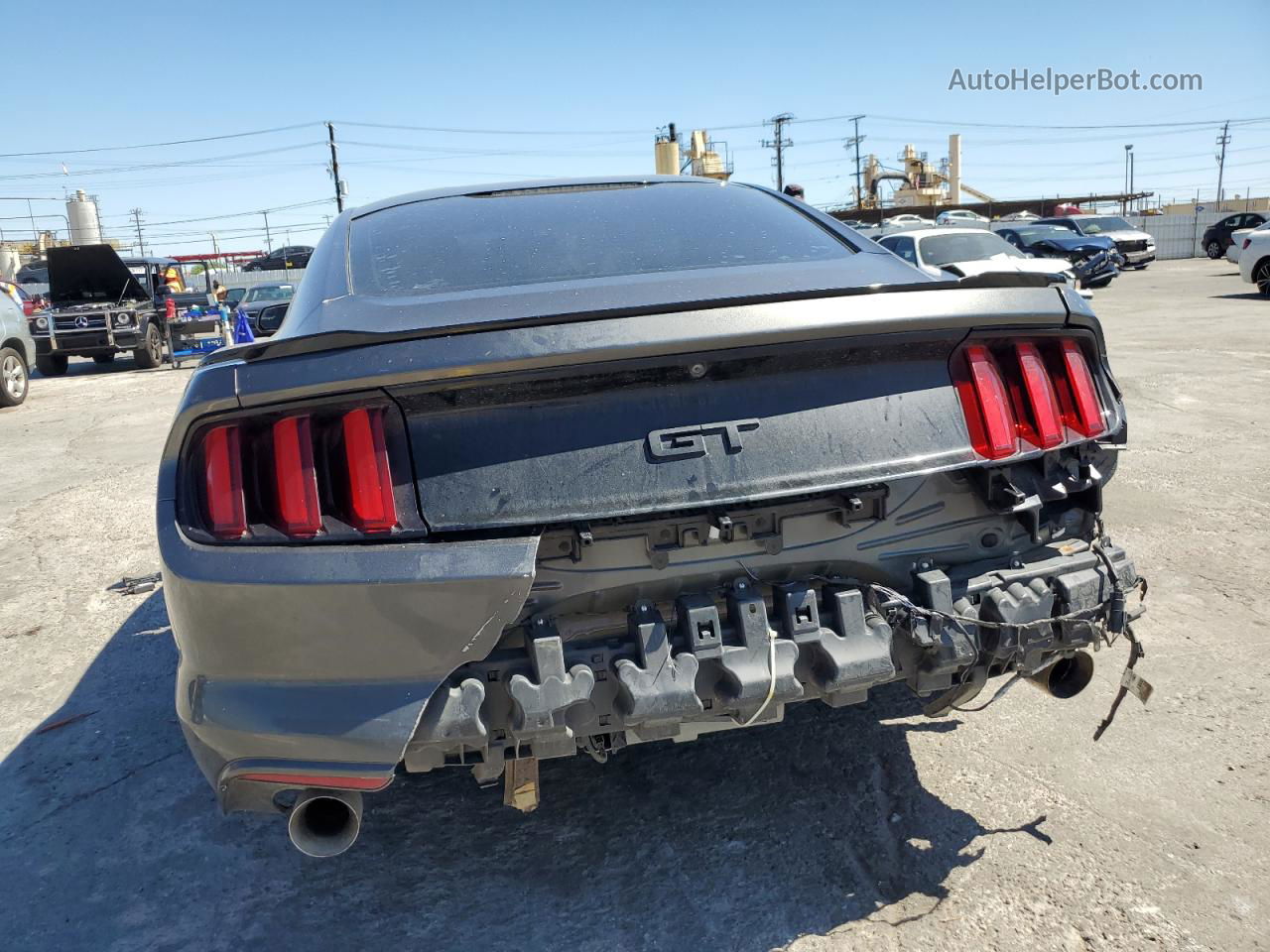 2016 Ford Mustang Gt Gray vin: 1FA6P8CF1G5303490