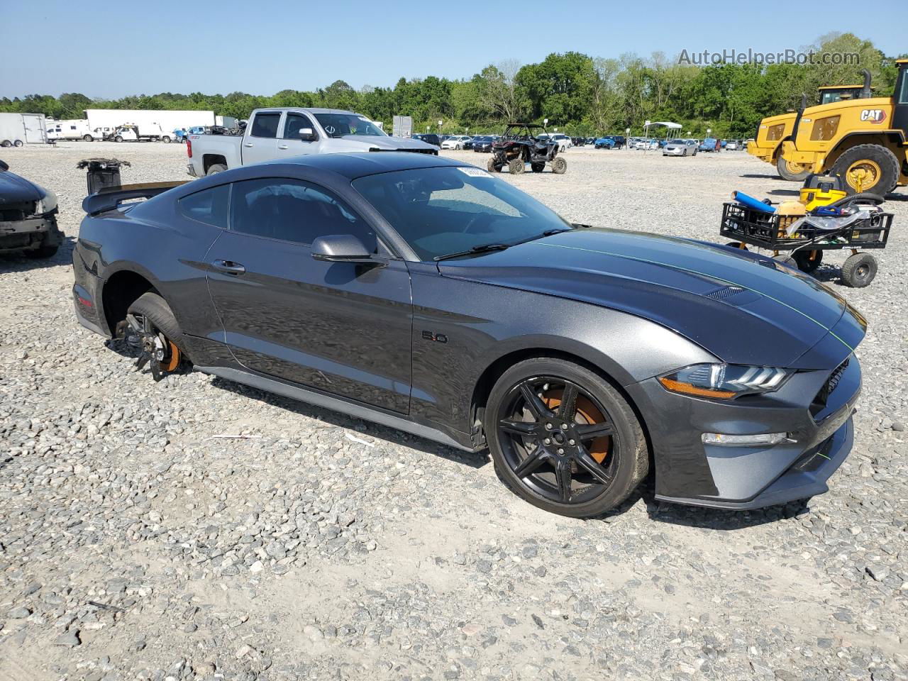 2020 Ford Mustang Gt Gray vin: 1FA6P8CF1L5123016