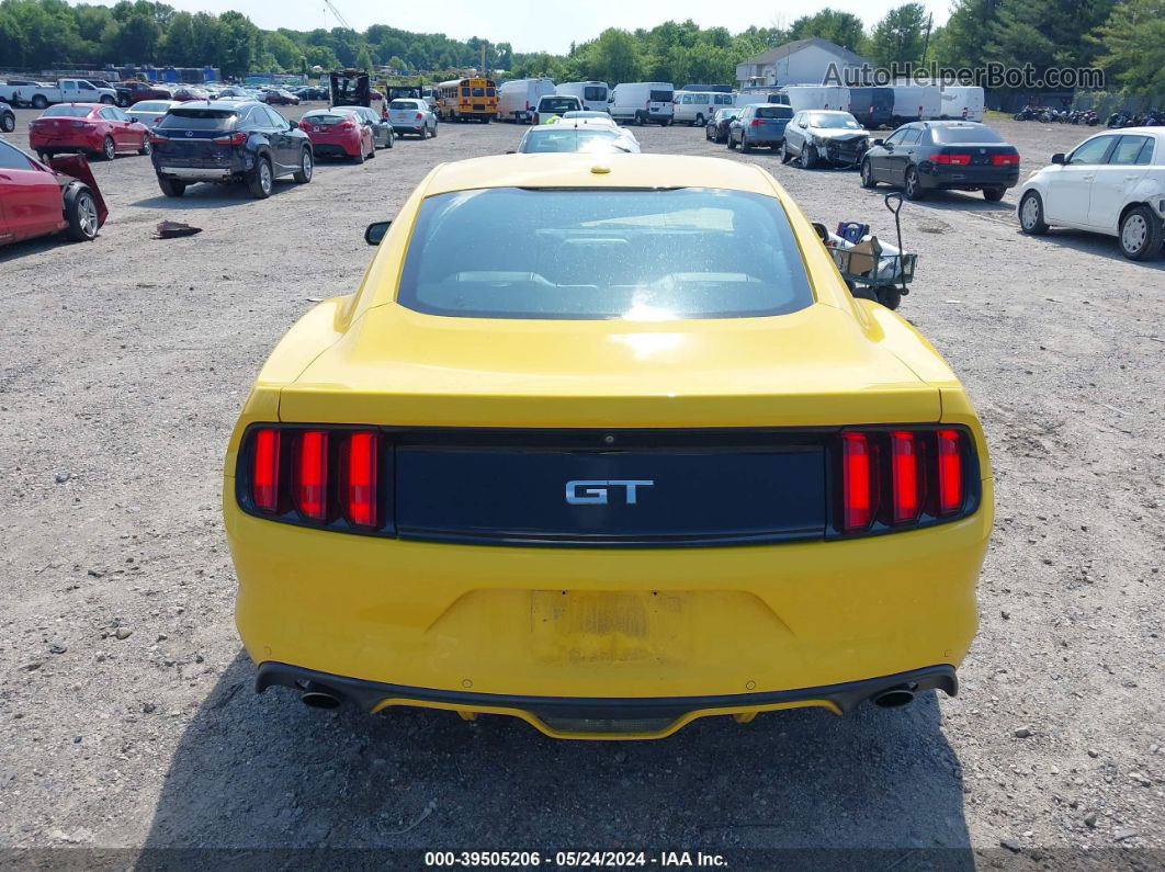 2015 Ford Mustang Gt Premium Yellow vin: 1FA6P8CF2F5324458