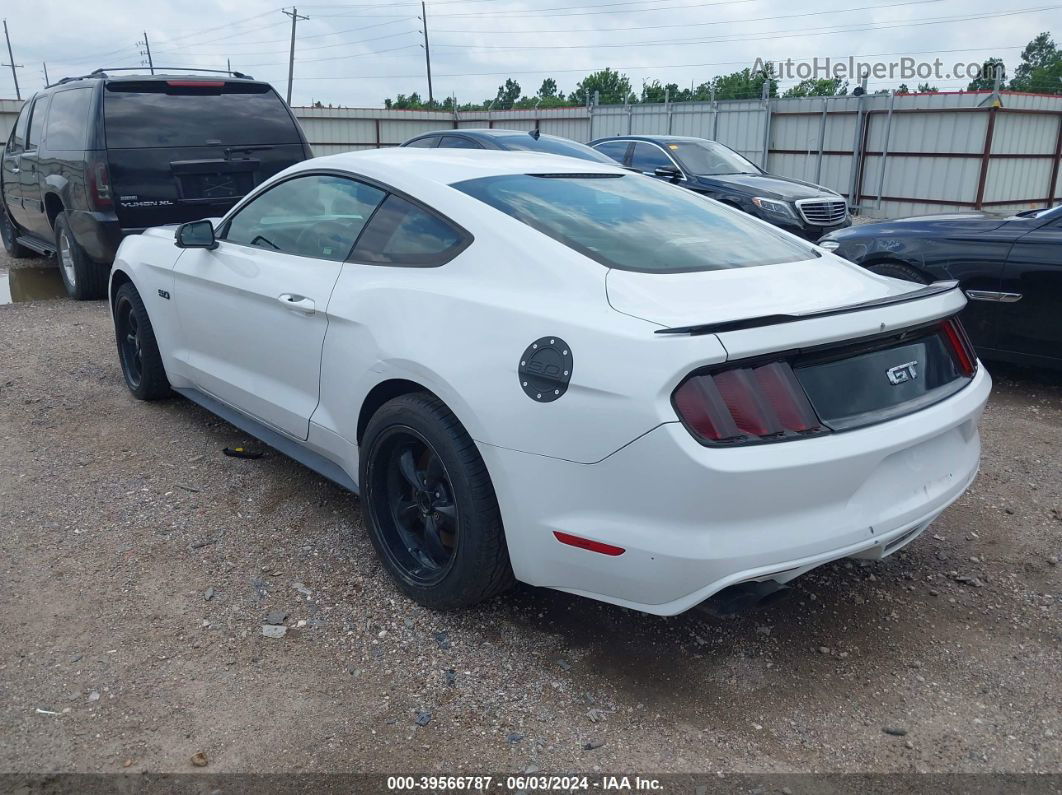 2015 Ford Mustang Gt White vin: 1FA6P8CF2F5430277