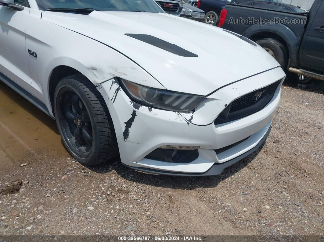 2015 Ford Mustang Gt White vin: 1FA6P8CF2F5430277