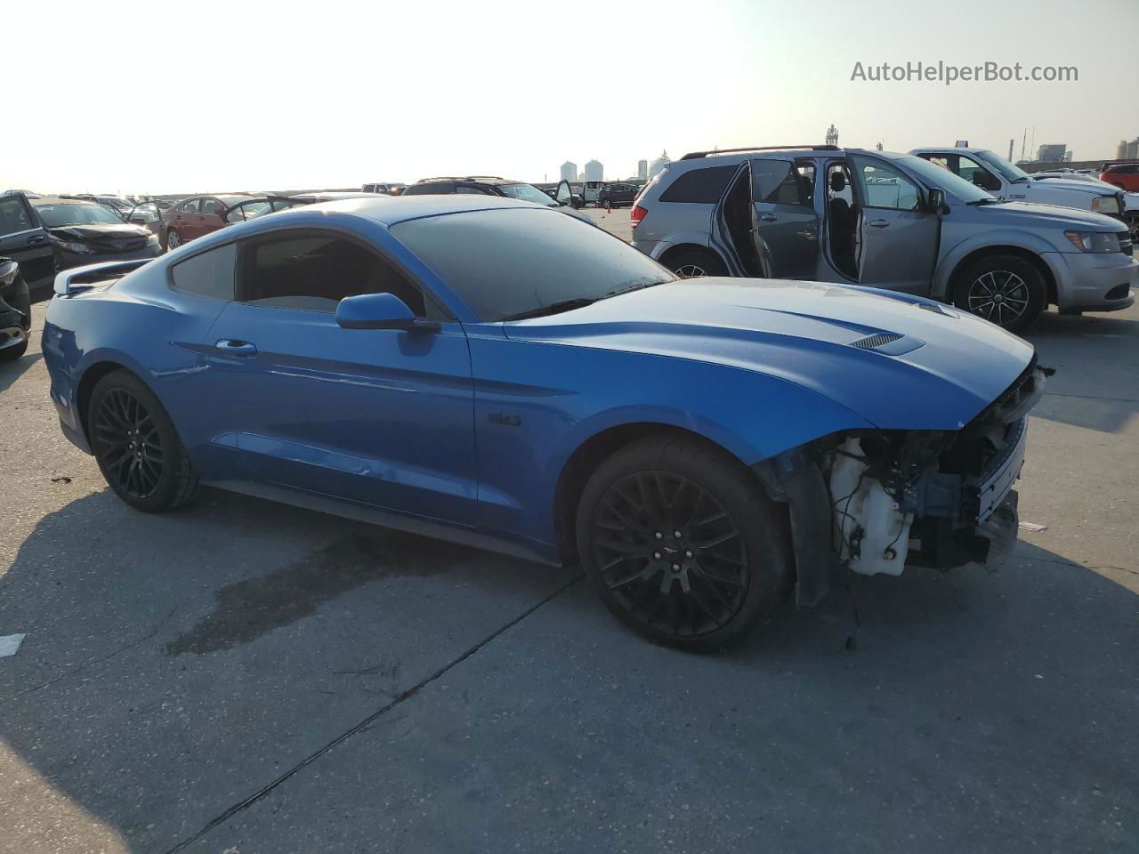 2015 Ford Mustang Gt Синий vin: 1FA6P8CF2F5430778