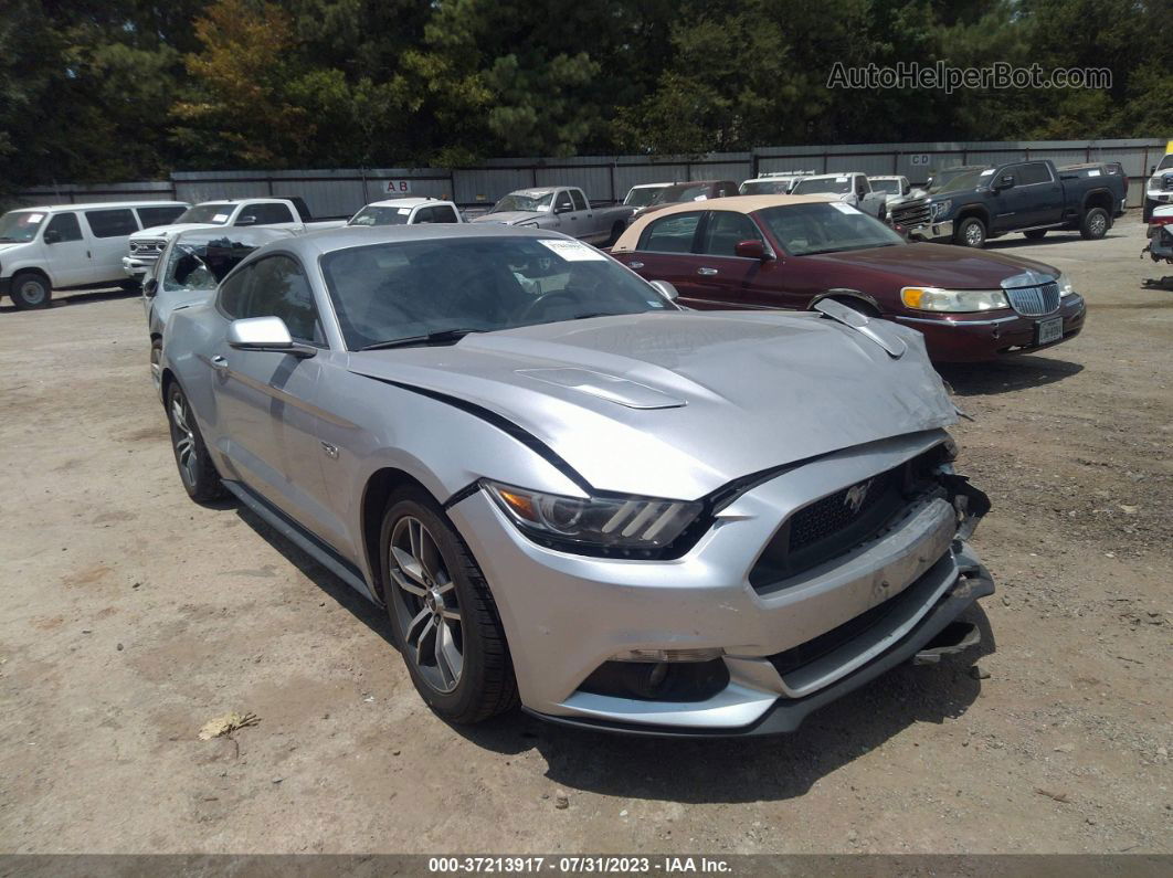 2016 Ford Mustang Gt Серебряный vin: 1FA6P8CF2G5237337