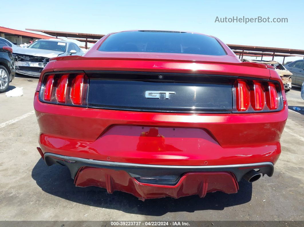 2016 Ford Mustang Gt Red vin: 1FA6P8CF2G5256969