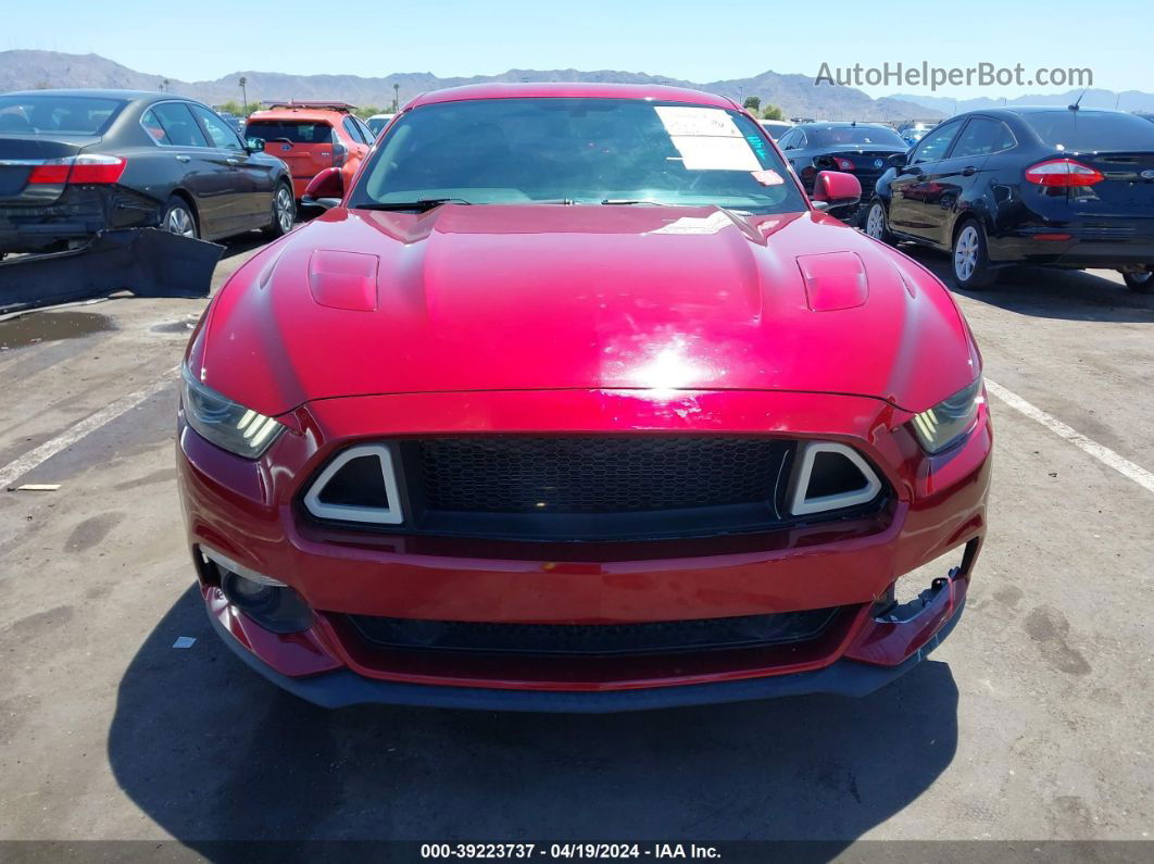 2016 Ford Mustang Gt Red vin: 1FA6P8CF2G5256969