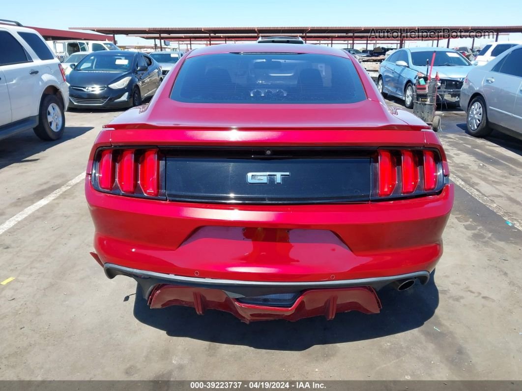 2016 Ford Mustang Gt Red vin: 1FA6P8CF2G5256969