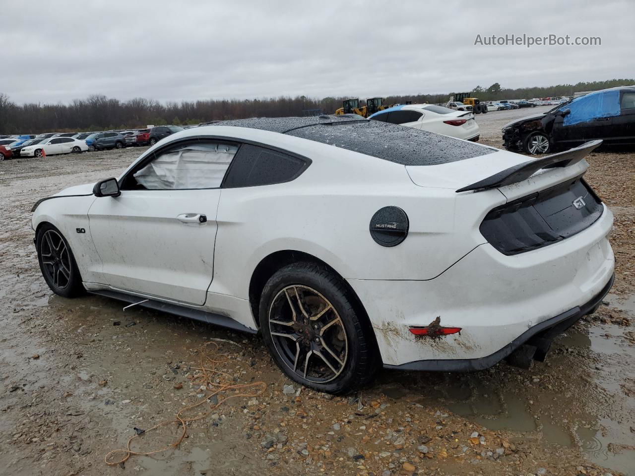 2020 Ford Mustang Gt White vin: 1FA6P8CF2L5117791