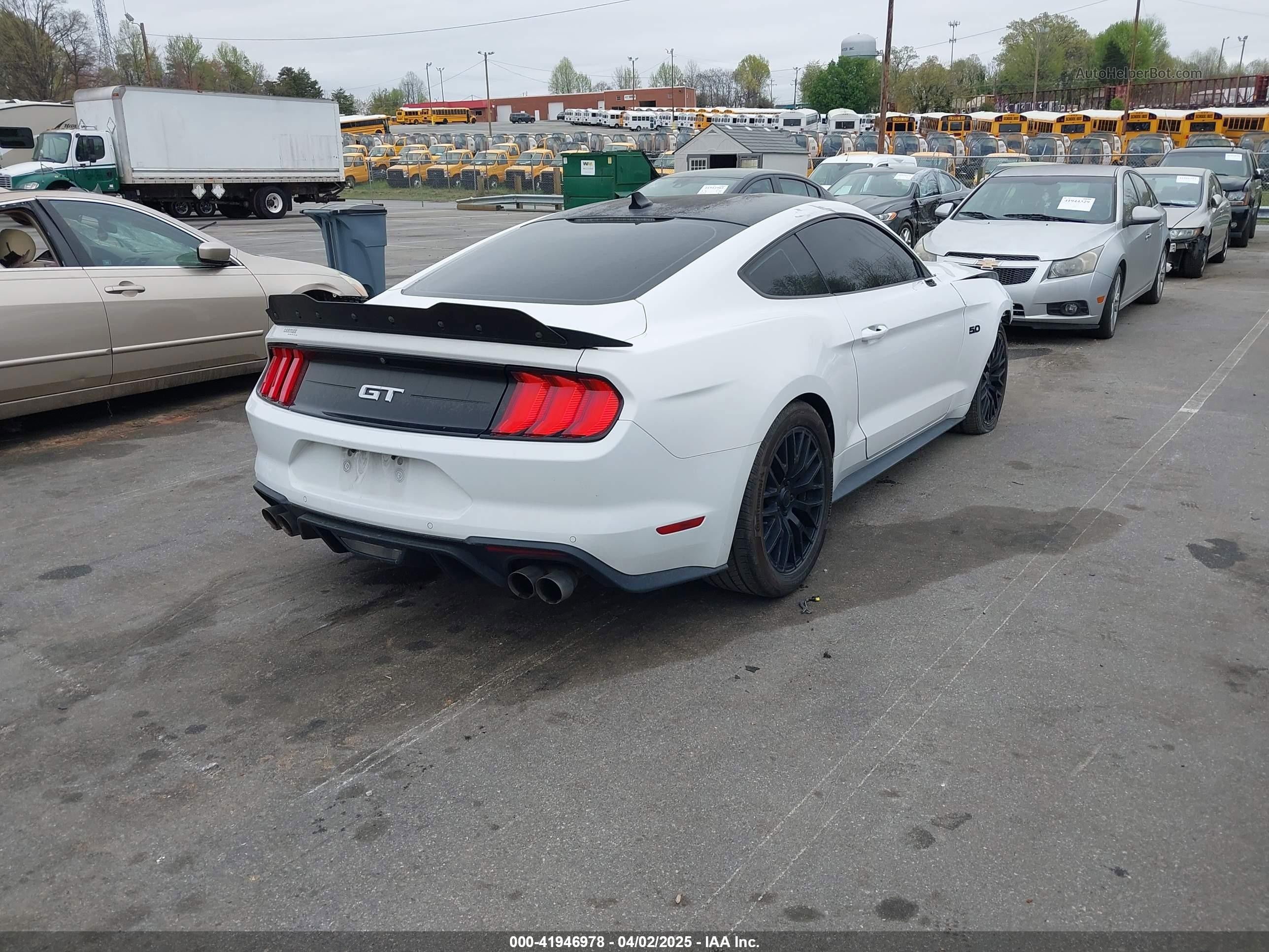 2020 Ford Mustang Gt Fastback White vin: 1FA6P8CF2L5189929