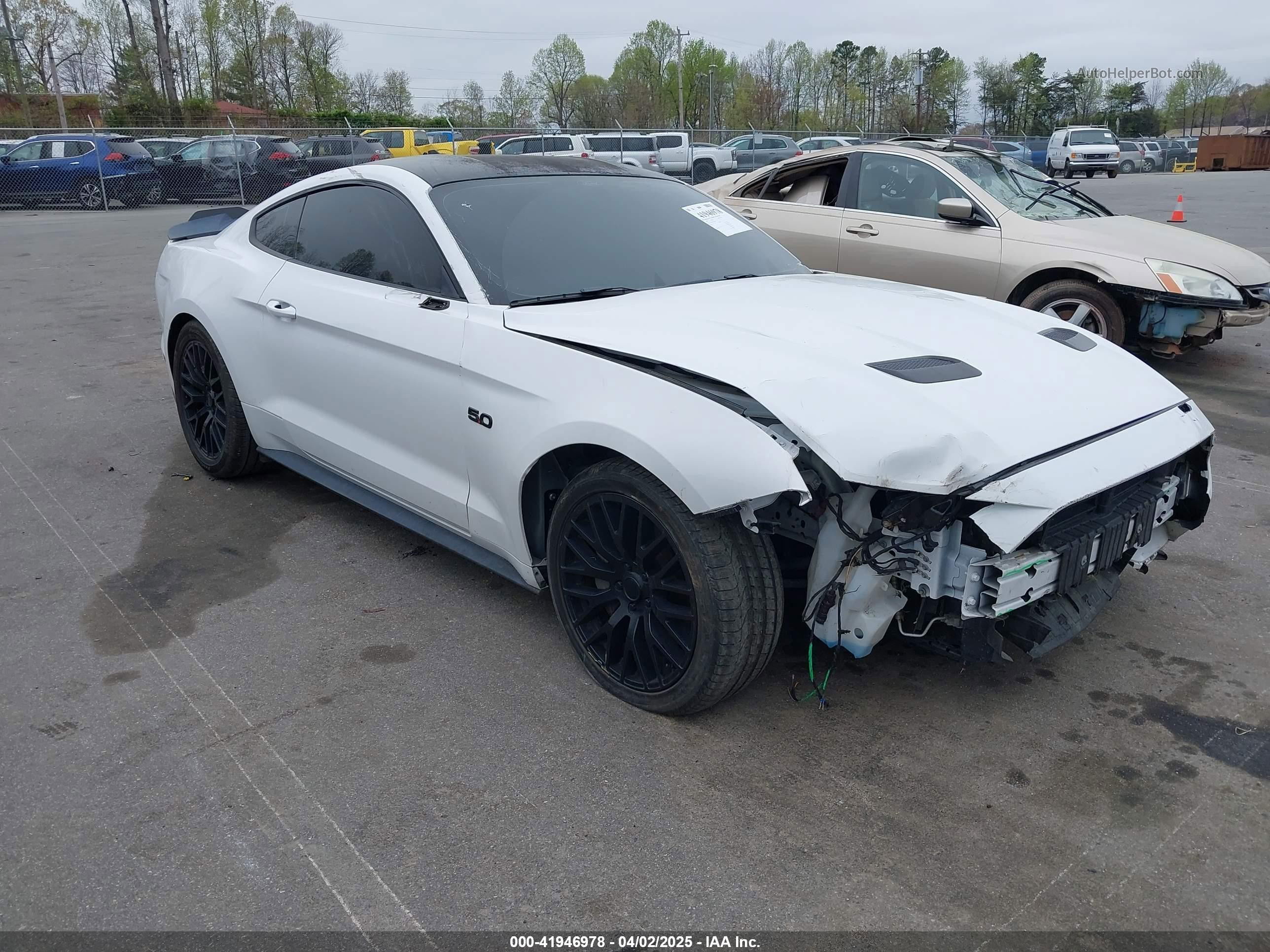 2020 Ford Mustang Gt Fastback White vin: 1FA6P8CF2L5189929