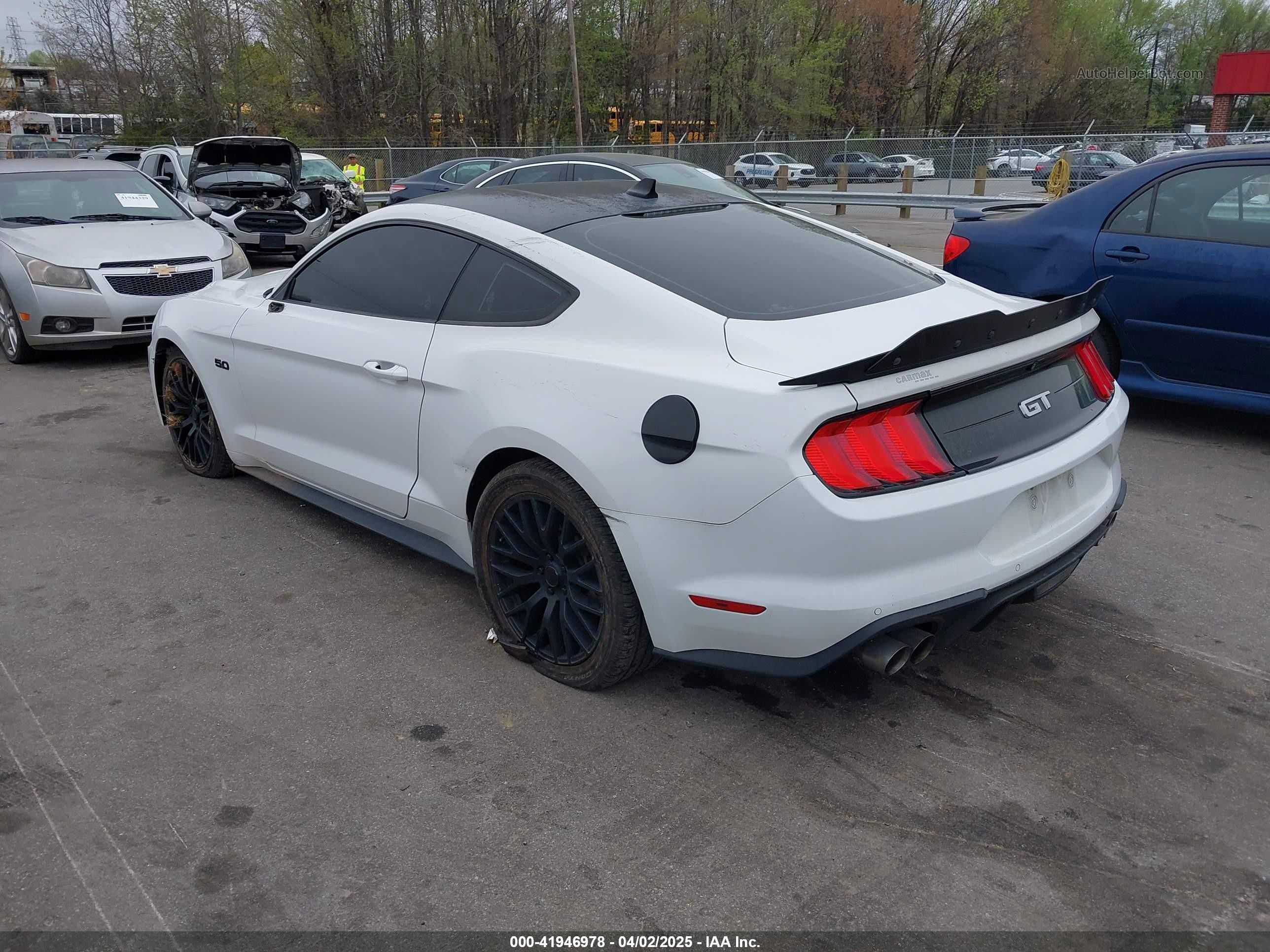 2020 Ford Mustang Gt Fastback White vin: 1FA6P8CF2L5189929