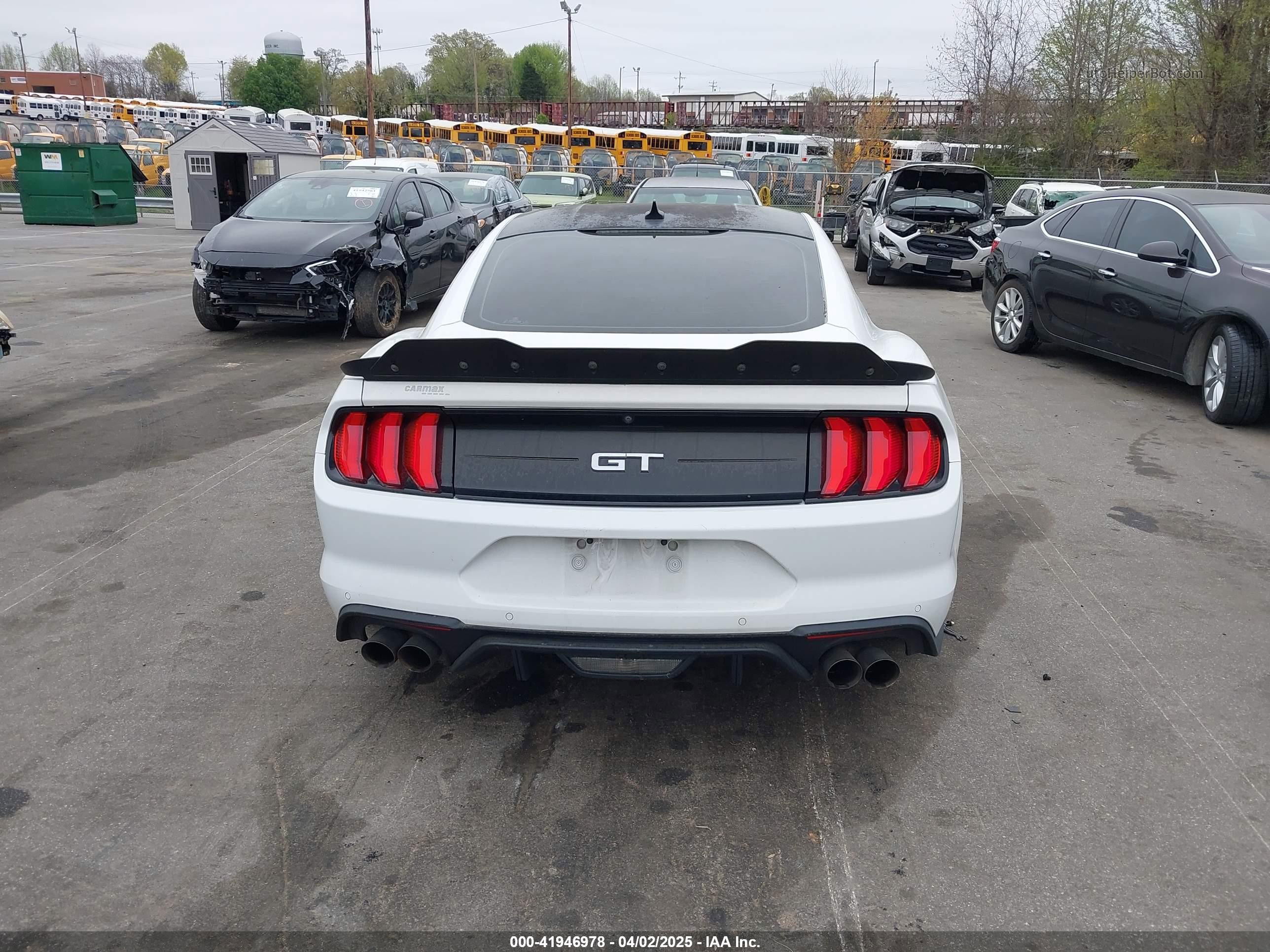 2020 Ford Mustang Gt Fastback White vin: 1FA6P8CF2L5189929