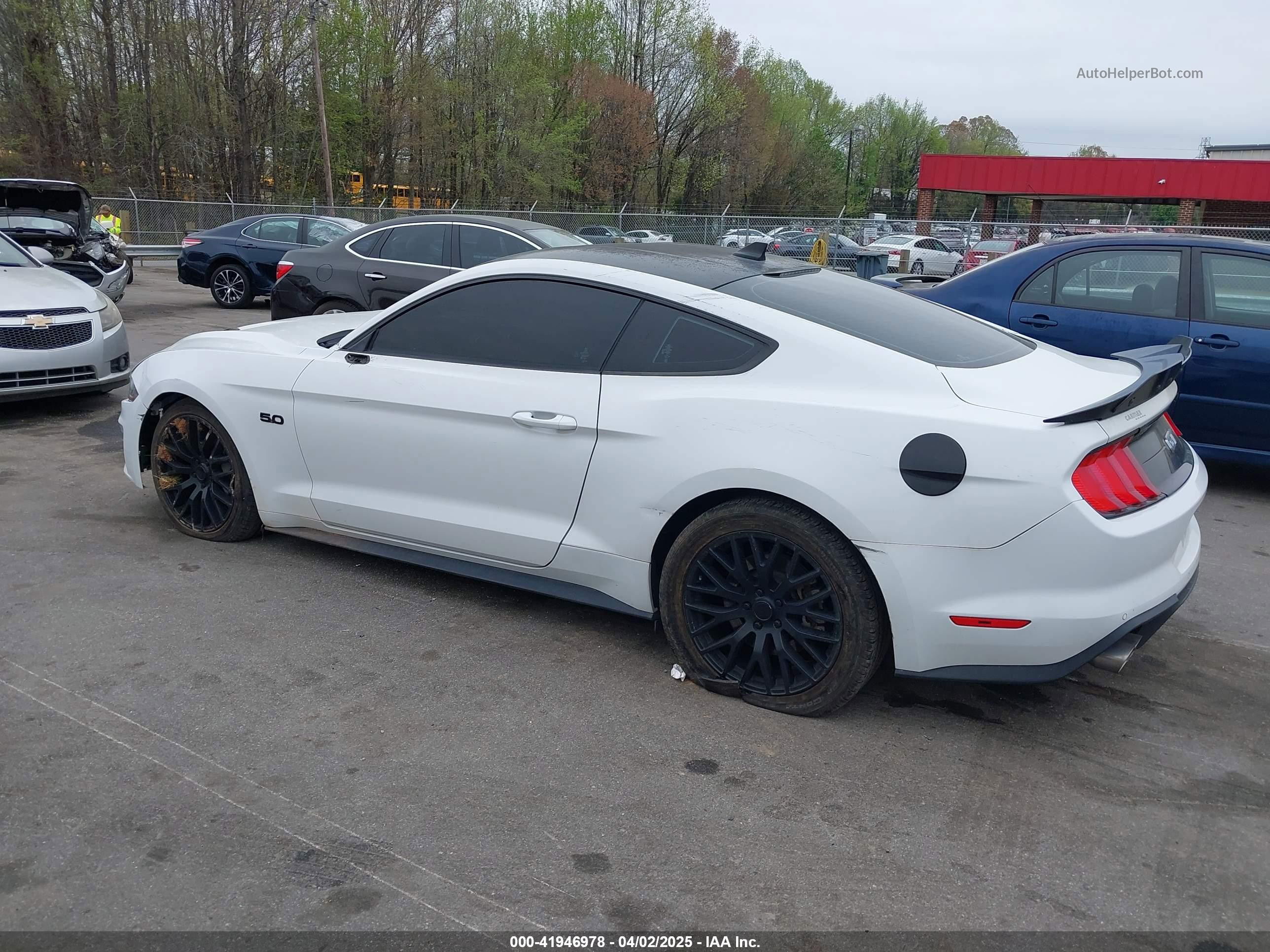 2020 Ford Mustang Gt Fastback White vin: 1FA6P8CF2L5189929