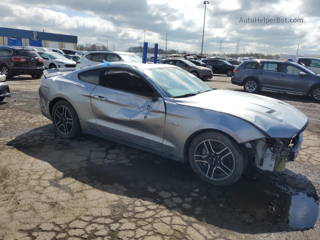 2020 Ford Mustang Gt Silver vin: 1FA6P8CF2L5191566