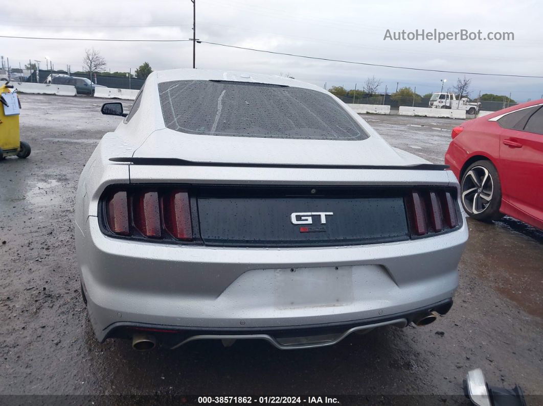 2015 Ford Mustang Gt Premium Silver vin: 1FA6P8CF3F5351507