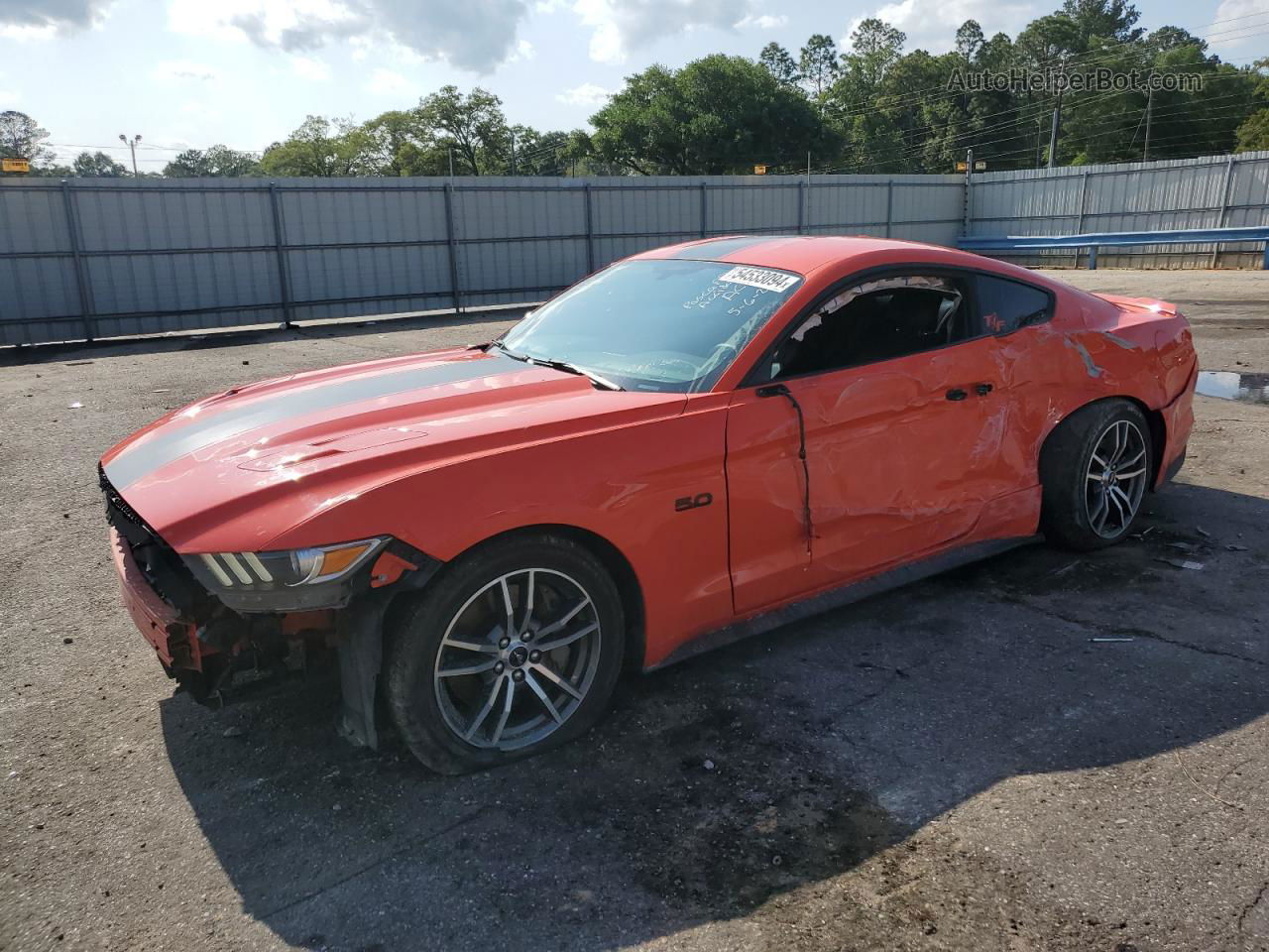 2016 Ford Mustang Gt Orange vin: 1FA6P8CF3G5209661