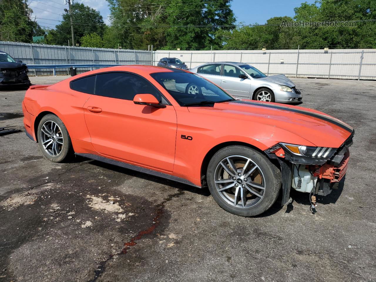 2016 Ford Mustang Gt Orange vin: 1FA6P8CF3G5209661