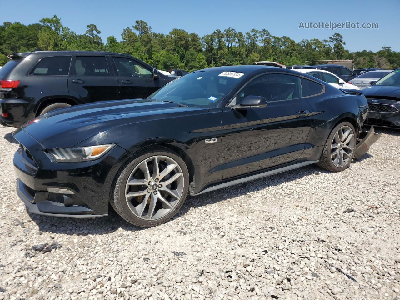 2016 Ford Mustang Gt Black vin: 1FA6P8CF3G5246130