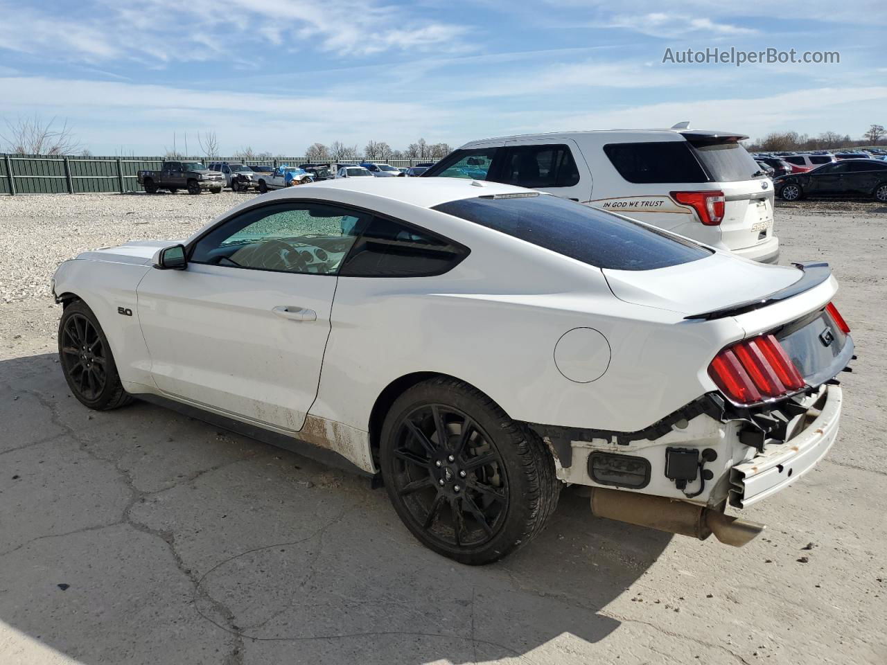 2016 Ford Mustang Gt White vin: 1FA6P8CF3G5274414