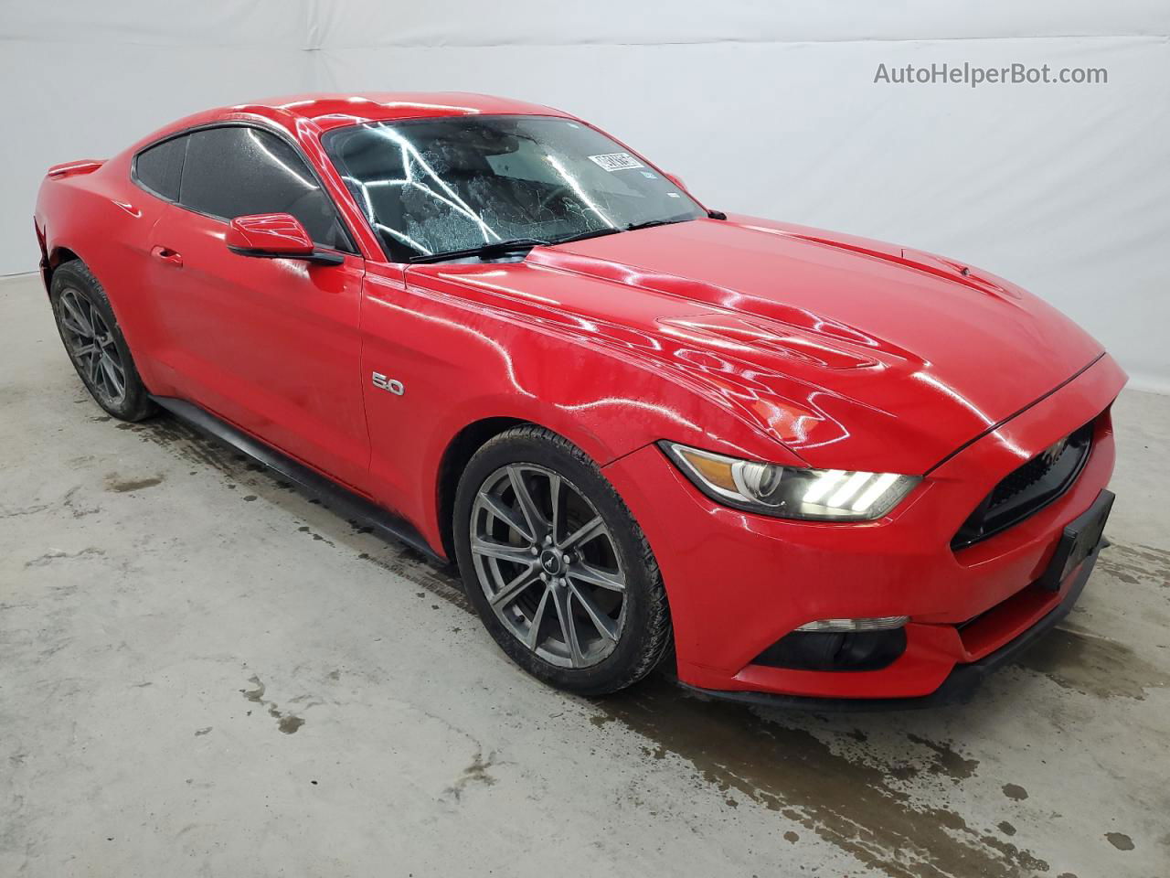 2016 Ford Mustang Gt Red vin: 1FA6P8CF3G5300154