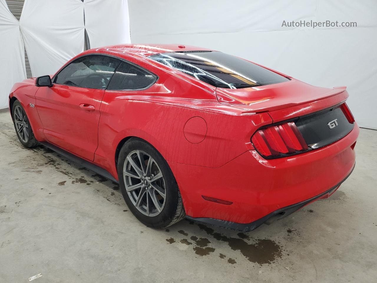 2016 Ford Mustang Gt Red vin: 1FA6P8CF3G5300154