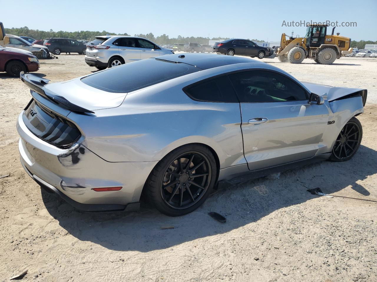 2020 Ford Mustang Gt Silver vin: 1FA6P8CF3L5129612