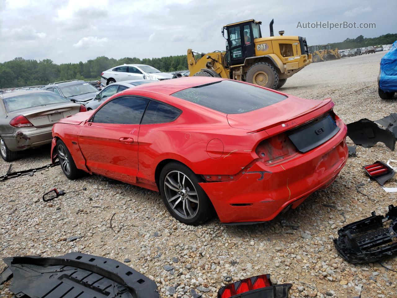 2015 Ford Mustang Gt Red vin: 1FA6P8CF4F5399159