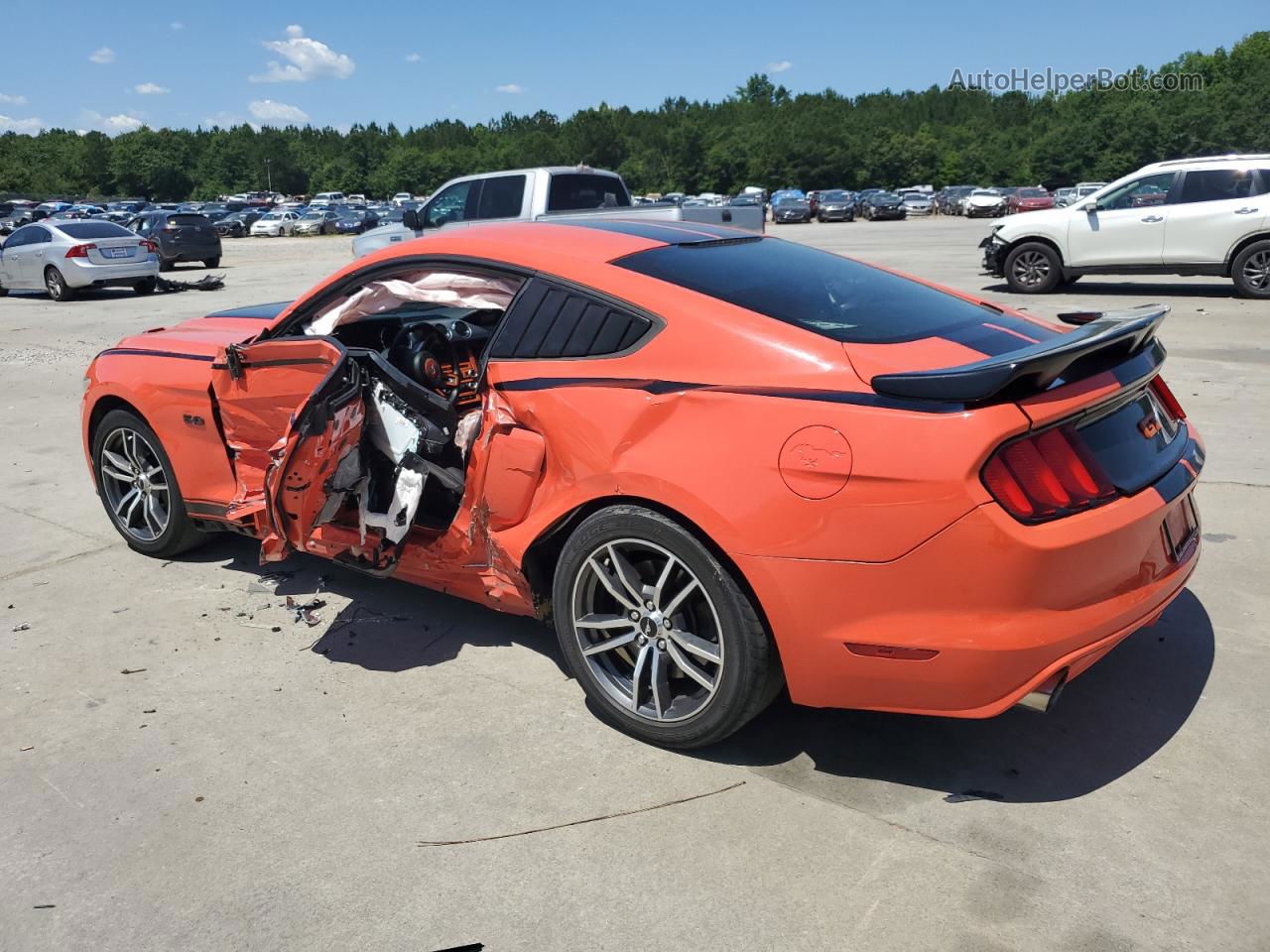 2015 Ford Mustang Gt Orange vin: 1FA6P8CF4F5406661