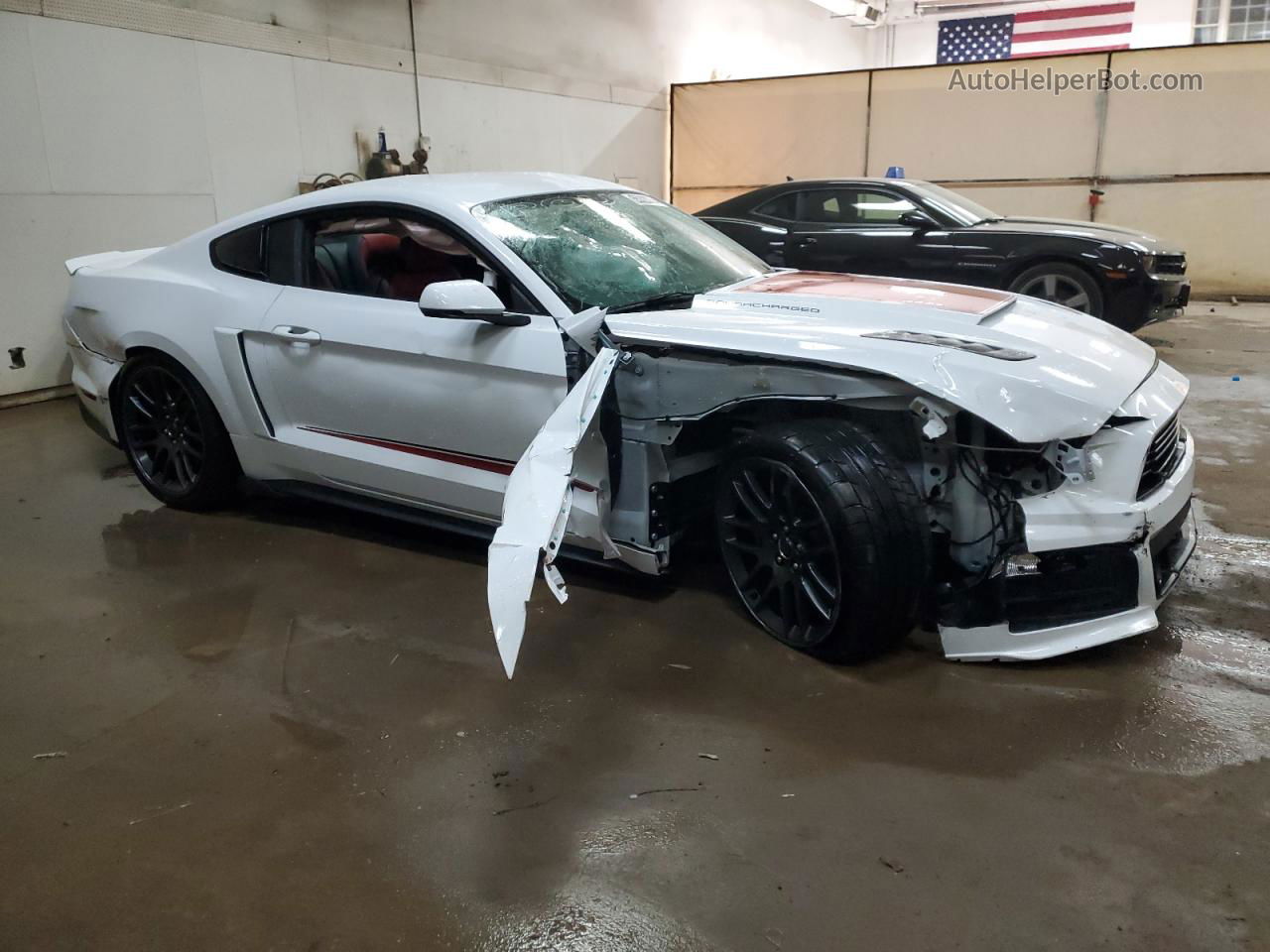 2015 Ford Mustang Gt White vin: 1FA6P8CF4F5415750