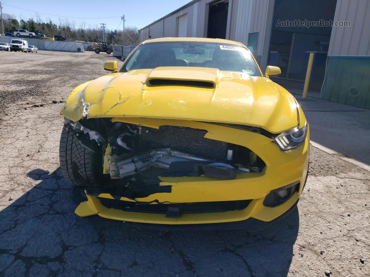 2016 Ford Mustang Gt Yellow vin: 1FA6P8CF4G5218837