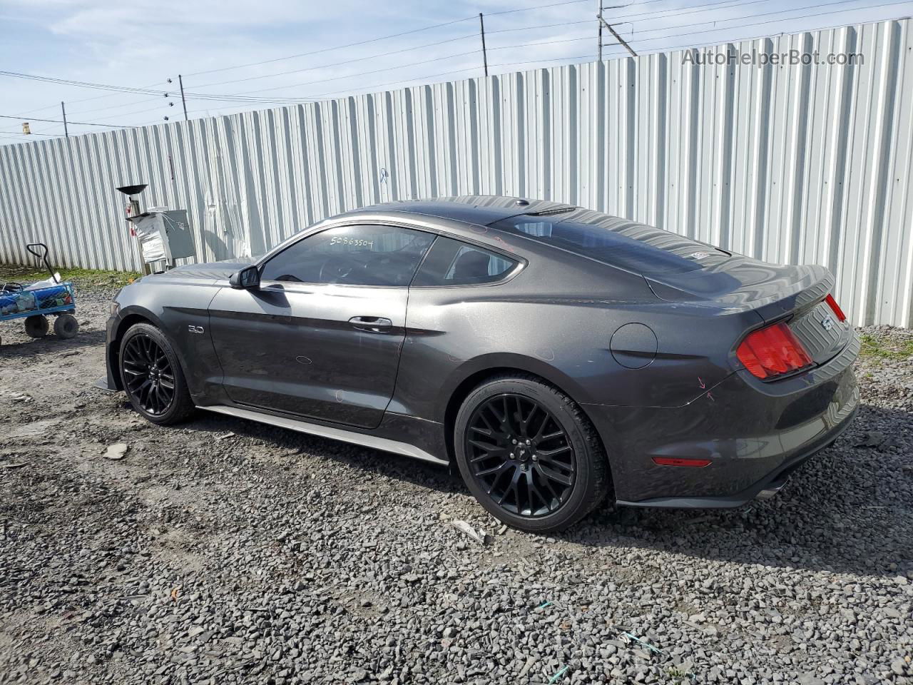 2016 Ford Mustang Gt Gray vin: 1FA6P8CF4G5223553