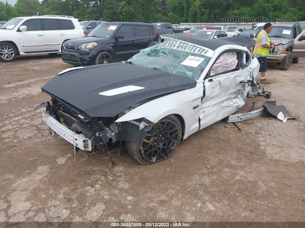 2016 Ford Mustang Gt White vin: 1FA6P8CF4G5266726