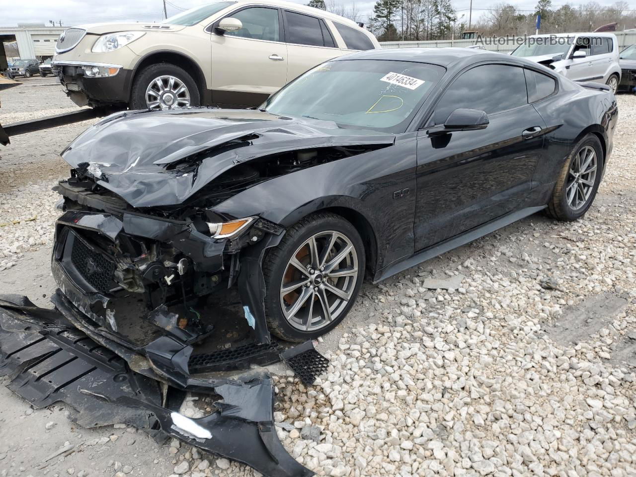 2016 Ford Mustang Gt Black vin: 1FA6P8CF4G5301605