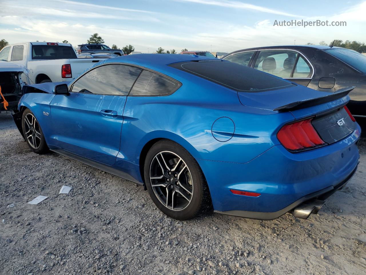 2020 Ford Mustang Gt Blue vin: 1FA6P8CF4L5108588