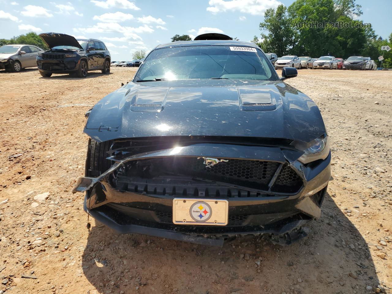 2020 Ford Mustang Gt Black vin: 1FA6P8CF4L5166619
