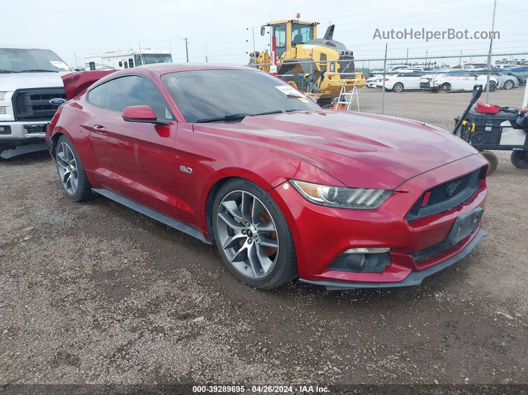 2015 Ford Mustang Gt Premium Red vin: 1FA6P8CF5F5305998