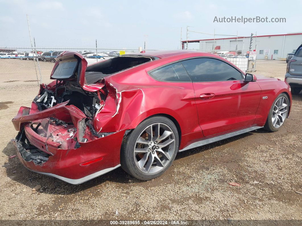 2015 Ford Mustang Gt Premium Red vin: 1FA6P8CF5F5305998