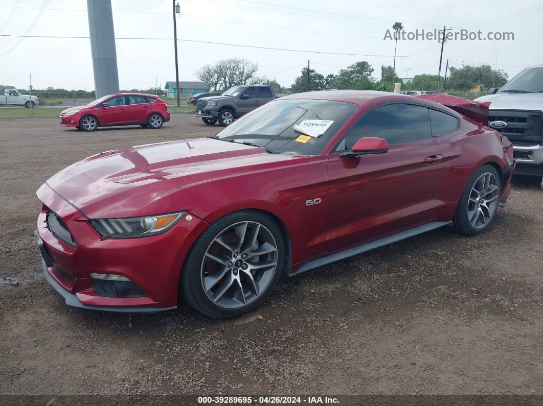 2015 Ford Mustang Gt Premium Red vin: 1FA6P8CF5F5305998